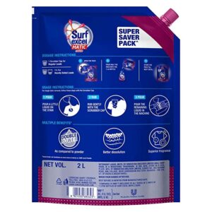 Surf Excel Matic Liquid Detergent Front Load Pouch